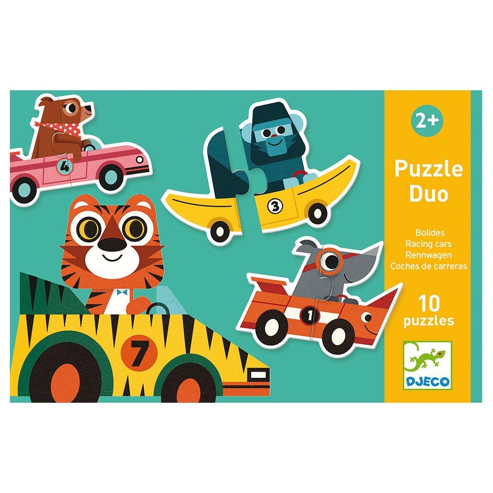 Djeco Educational games - Puzzle duo-trio Racing cars